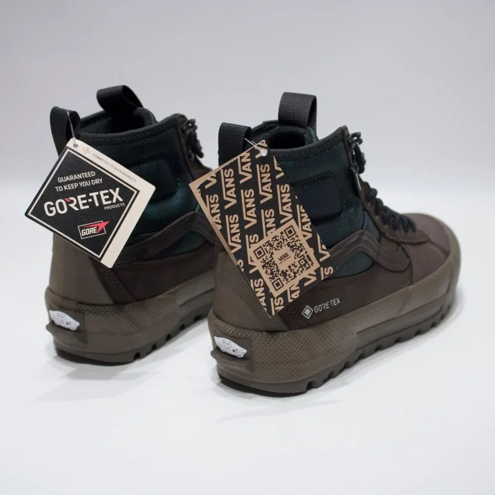 New w/Box Vans Sk8-Hi Gore-Tex MTE-3 Waterproof Plaid Green Women 8 (Men 6.5)